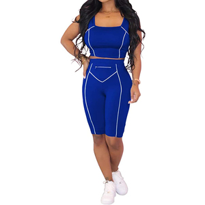 Ensemble de vêtements de yoga et de fitness personnalisés confortables avec logo, shorts sans coutures, vêtements de sport pour femmes, ensembles de gym - Product Image 4