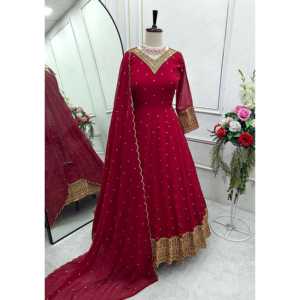 Hermoso vestido de fiesta bordado Pent y Dupatta para vestidos de Graduación - Product Image 6