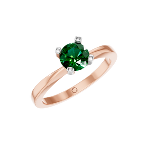 ชุดฝาหินอัญมณีสีเขียวมรกตคุณภาพสูงสำหรับงานแต่งงานแบบคลาสสิกเครื่องประดับงานหมั้น14K 18K สีเหลืองกุหลาบสีขาวทองสำหรับ - Product Image 1