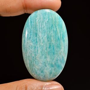 พลอยอเมซอนทรงหลวมผิวเรียบลายหินธรรมชาติสำหรับทำเครื่องประดับ - Product Image 2