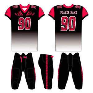 American Football Uniform <b>Set</b> Plus Size Short Sleeve Breathable Custom <b>Colour</b> Spandex Polyester Unisex Made in Pakistan - Product Image 4