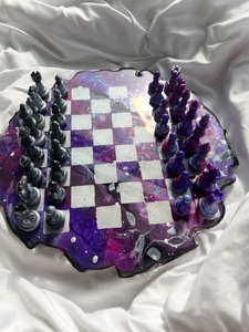 Top Selling Premium Quality Handmade Square Purple Agate Decorative Chess Set <b>Box</b> Gifted for Kids Women Adults <b>Gaming</b> - Product Image 5