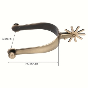 2pcs of -Colored Spurs, Zinc Alloy Spurs, American Cowboy Spurs, Gear Spurs, <b>Equestrian</b> Gear - Product Image 4
