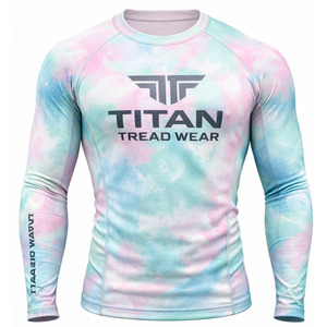 Rashguard haute performance pour homme pour la natation, le surf et les sports de plein air - Manches longues en Spandex/Polyester avec protection UV - Product Image 1
