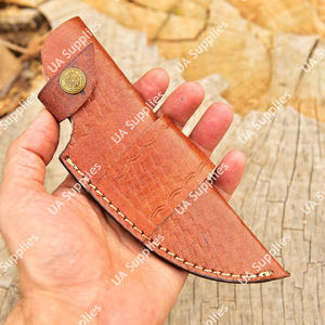 ซองใส่มีดหนังวัวแท้คุณภาพสูงเย็บมือแบบ OEM พร้อมห่วงเข็มขัด สำหรับล่าสัตว์ เอาตัวรอด ตั้งแคมป์ ใช้ในยุทธวิธี EDC  ขั้นต่ำในการสั่งซื้อน้อย - Product Image 3