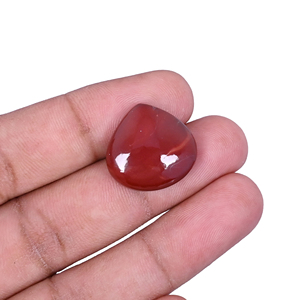 Piedra Preciosa de Jaspe Rojo en Forma de Corazón de 16.30 Quilates y 19 mm - Product Image 1