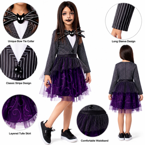 Disfraz <span class=keywords><strong>de</strong></span> Esqueleto para Niños, Estilo Gótico <span class=keywords><strong>de</strong></span> <span class=keywords><strong>Terror</strong></span>, para Cosplay, Halloween, Actuaciones Escénicas - Product Image 5
