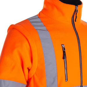 Sudadera de Seguridad Reflectante Económica OEM ODM de EE. UU., ANSI Clase 3, Impermeable, Alta Visibilidad, Logotipo Personalizado, Protección de Color - Product Image 3
