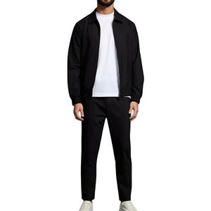 Conjunto de ropa de invierno transpirable al por mayor para hombre, chaqueta con cremallera personalizada de alta calidad, chándal estilo streetwear para hombre - Product Image 1