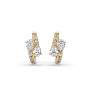 Pendientes de Diamantes Creados en Laboratorio con Corte Pera Brillante de 0.99Ct, Oro de 14K, Joyería Única, Elegante y Ligera para Venta al por Mayor - Product Image 6