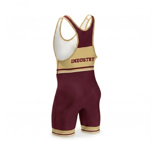 Wrestling Singlet <b>Compression</b> Fit Sleeveless Low-Cut Design High-Stretch Lycra Athletic Fit Competition Suit - Product Image 5