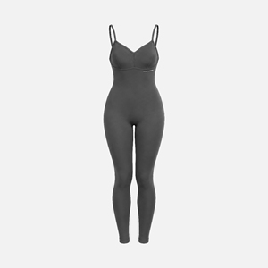 Custom Solid One Piece Workout <b>Bodysuit</b> Backless Sports Fitness Jumpsuit Women Spandex/<b>Nylon</b> Active Stretch Quick Dry Breathable - Product Image 3