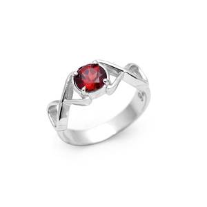 925 Sterling <b>Silver</b> Natural <b>Garnet</b> <b>Ring</b> Handmade Gemstone Jewelry Elegant Gift For Her Engagement Christmas - Product Image 3