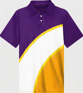 Camiseta de Golf para Hombre, Unisex, Antiarrugas, con Estampado, Logotipo Personalizado en la Parte Delantera, 100% Poliéster, Manga Corta, Verano, Gran Venta - Product Image 4
