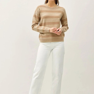 Women's Minimalist Crew Neck Solid Full Sleeve Knitted Cardigan Autumn Wear 100% Acrylic Wool Blend Anti-Wrinkle <b>Covered</b> <b>Button</b> - Product Image 1