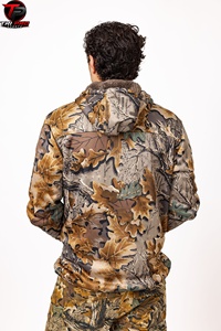 Combinaison de camouflage complète pour hommes, veste à capuche et pantalon cargo, veste de chasse légère pour temps froid - Product Image 6