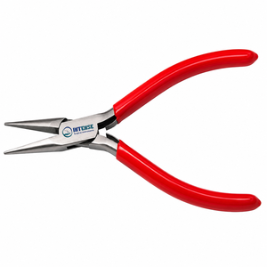 Pince à bec long professionnel en acier inoxydable à mâchoires lisses pour la fabrication de bijoux et le travail du fil DIY - Product Image 1