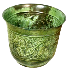 Lot de 2 jardinières décoratives en métal pour jardin de restaurant, accessoires décoratifs pour pots floraux - Product Image 3