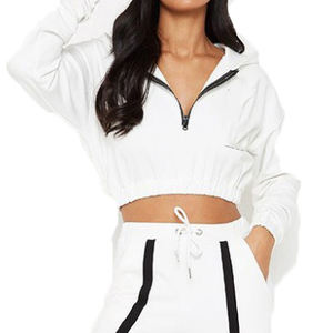 เสื้อฮู้ดครอปท็อปคุณภาพพรีเมียม ดีไซน์ทันสมัย ระบายอากาศได้ดี ขายดี เสื้อฮู้ดครอปท็อปเรียบง่าย ระบายอากาศได้ดี สำหรับขายออนไลน์ - Product Image 4