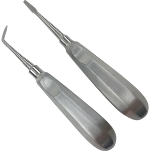 Juego de 2 Elevadores Dentales Periotomáticos Del 8 y A, Instrumentos Quirúrgicos para Extracción Dental de Acero Inoxidable - Product Image 1