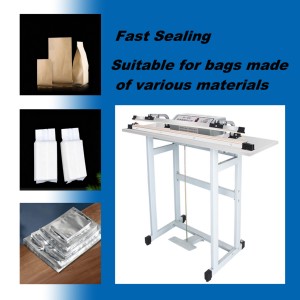 Scelleuse verticale commerciale à pédale de 3 mm de largeur 1000EU pour l'emballage et la préparation des sacs en magasin et en entrepôt - Product Image 3