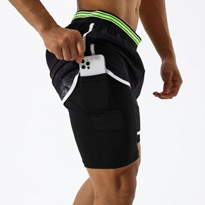 Pantalones Cortos Casuales para Hombre, Hechos en Fábrica, Ligeros, 100% Algodón, Transpirables, Cómodos, con Logotipo Personalizado, Cintura Alta con Cordón Ajustable - Product Image 3