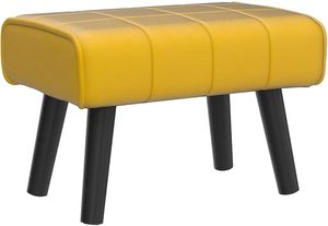 Customised Best Selling Tufted Faux Leather Ottoman Footstool Black Rectangular Upholstered Bench Seat Wooden Legs Modern Home - Product Image 6