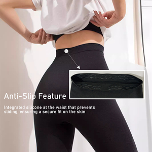 กางเกงโยคะเอวกลางทรงเข้ารูปสำหรับผู้หญิง รุ่นใหม่ล่าสุด ผลิตจากผ้าสแปนเด็กซ์โพลีเอสเตอร์ 100% เหมาะสำหรับออกกำลังกายและเล่นฟิตเนส - Product Image 3
