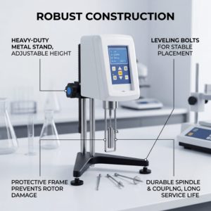 NDJ-5S Digitales Viskosimeter Rotationsartiges Laborviskosimeter zur Viskositätsmessung <span class=keywords><strong>Brookfield</strong></span> Research - Product Image 6