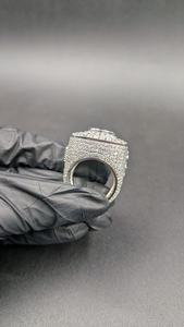 Anillo de Plata 925 con Inicial G, Anillo Hip Hop con Diamantes Moissanite, Anillo Unisex de Lujo para Hombre y Mujer, Joyería Brillante, Regalo - Product Image 5