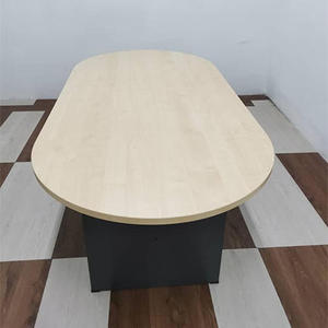 Oval Conference <b>Table</b> Modern <b>Office</b> Furniture for Boardrooms Team Collaboration Spaces Commercial Use Durable Design - Product Image 2