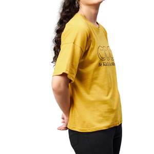 Camiseta de Algodón Ecológica de Alta Calidad para Mujer con Logotipo Personalizado, Manga Corta, Cuello Redondo, Estampado Informal, Talla Grande, Venta al Por Mayor OEM - Product Image 5