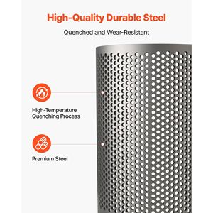 ตะแกรงลวดเหล็กคุณภาพสูงขนาด 0.315 นิ้ว/8 มม. ความแม่นยำสูง สำหรับเครื่องย่อยพลาสติก ตะแกรงทนทาน ใช้งานได้กับหลายประเภท - Product Image 3