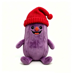 Peluche de berenjena personalizado, peluche de berenjena, peluche de verdura, lindo peluche de berenjena, adorable peluche de verdura - Product Image 5