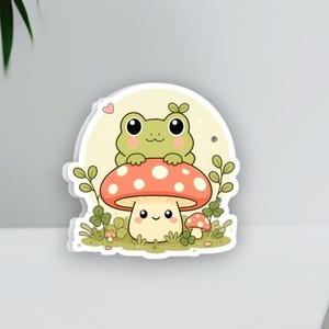 Palette d'extensions de cils en acrylique écologique, forme ovale, motif grenouille mignonne, champignon, diamant, fleur, cœur, marque privée - Product Image 1