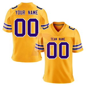 Vente en gros – Nouveauté 2026 – Maillots de football américain unisexes grande taille en polyester respirant de haute qualité – Personnalisables pour l'été - Product Image 6