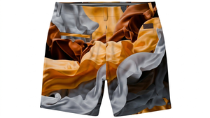 Golf <b>Shorts</b> Two Deep Side Hem Pockets Summer Basic Men <b>Shorts</b> Jogger Cropped Fit Polyester Vintage Plain Cotton <b>Technics</b> Mid - Product Image 2