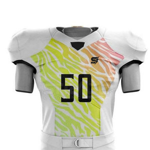 Uniforme de football américain confortable et respirant en polyester pour hommes - Design personnalisable pour les séances d'entraînement sportif - Product Image 4
