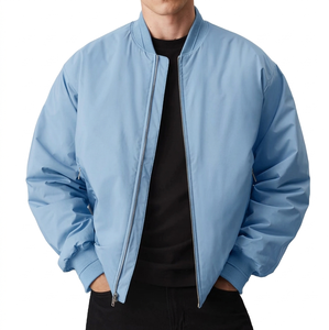 Chaqueta Bomber de Invierno para Hombre, Elegante y Económica, con Cuello Alto Informal, de Lona de Secado Rápido, Poliéster/Algodón, Superventas - Product Image 6