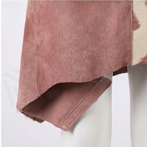 Jupe mini asymétrique pour femme en cuir véritable imprimé animal, taille régulière, style toutes saisons - Product Image 6
