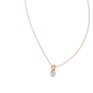 จี้เพชรรูปหยดน้ำสีเหลืองทอง 14K สำหรับผู้หญิง |   ชุดแต่งงาน |   เพชรที่เพิ่งเพาะเลี้ยง - Product Image 5