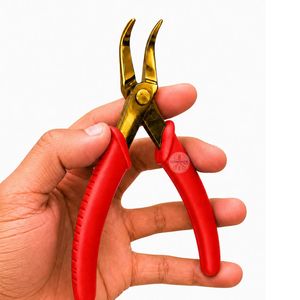 High Quality Bent Nose Needle Nose Pliers 5 Inch Stainless Steel Jewelry Making Curved Needle Nose Tool Customized Options - Product Image 2