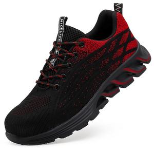 Calzado de Seguridad con Superficie Tejida Estilo Senderismo, con Puntera de Acero para Uso en Fábrica, Comodidad para Estar de Pie por Tiempo Prolongado, Anti-Impactos, Unisex - Product Image 1