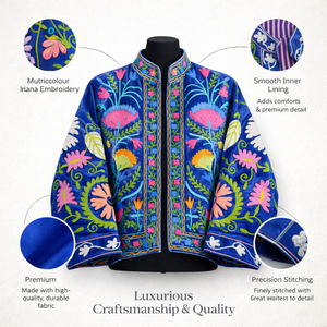 Chaqueta Bomber de Terciopelo Premium para Mujer, Bordada con Flores, Cuello Alto, Ropa de Invierno de Boutique, Venta al Por Mayor - Product Image 5