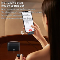 Micrófono Inalámbrico Tipo C de 48kHz y 16 Bits con Cancelación de Ruido para iPhone y iPad, Micrófono Lavalier para Grabación de Video y Podcast