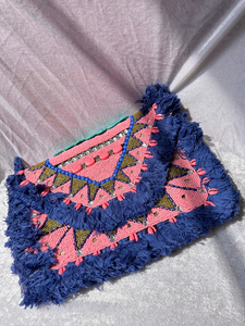 Bolso de mano tipo tote con flecos de cuentas, bordado tribal, bolso de mano llamativo, bolso étnico para festivales, para mujer, moda boutique - Product Image 2