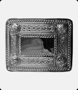 Hebilla de cinturón con nudo celta, estilo vintage escocés, para kilt y ropa - Product Image 1