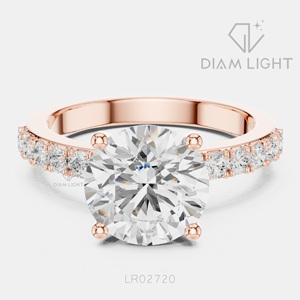 Bague de mariage en or blanc 14 carats avec diamant de laboratoire certifié IGI, taille ronde 1,87 carat, bijou raffiné, cadeau idéal pour fiançailles, mariage ou anniversaire - Product Image 3