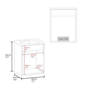 Mobile da Bagno Haigleer Creek di FM FURNITURE con Lavabo e Rubinetto Integrati, Bianco - Product Image 6
