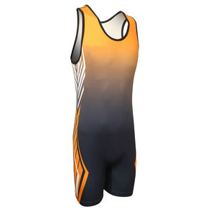 Trajes deportivos de poliéster sublimados para lucha libre, levantamiento de pesas, singlet atlético juvenil para entrenamiento de hombres y niños. - Product Image 3